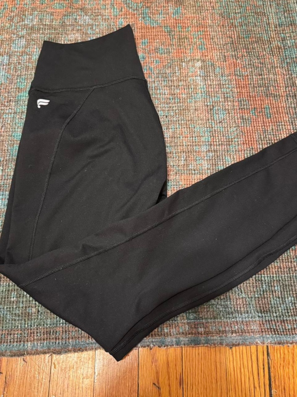 Black Fabletics High-Waist Leggings